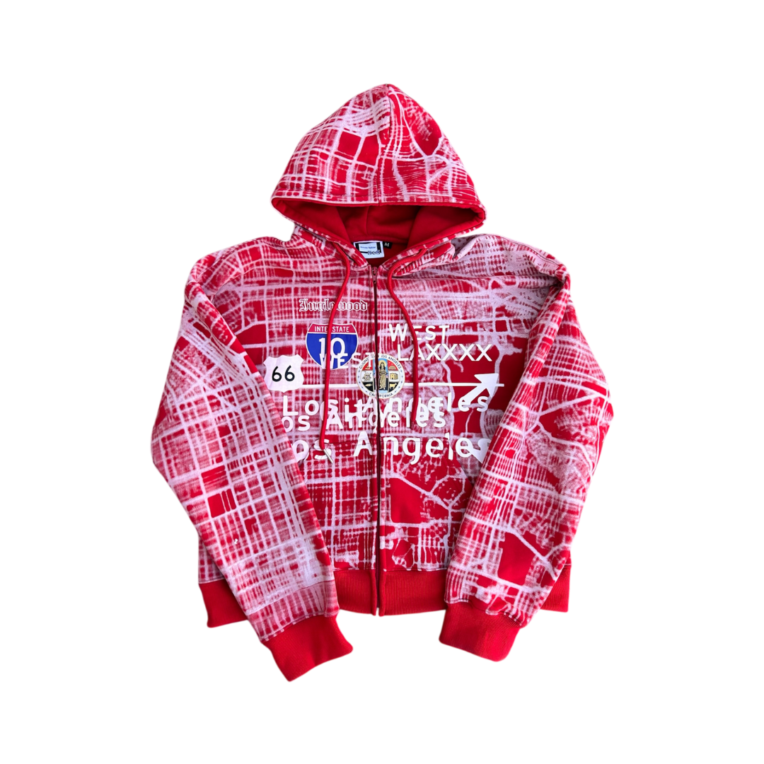 LA Cartography zip up