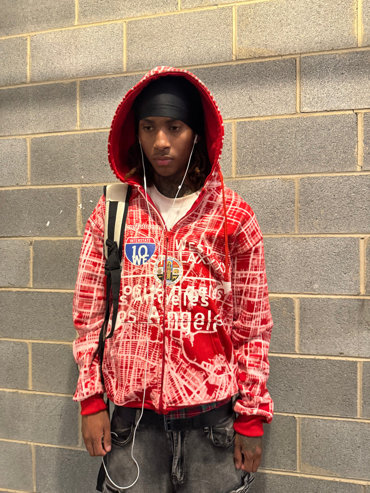 LA Cartography zip up