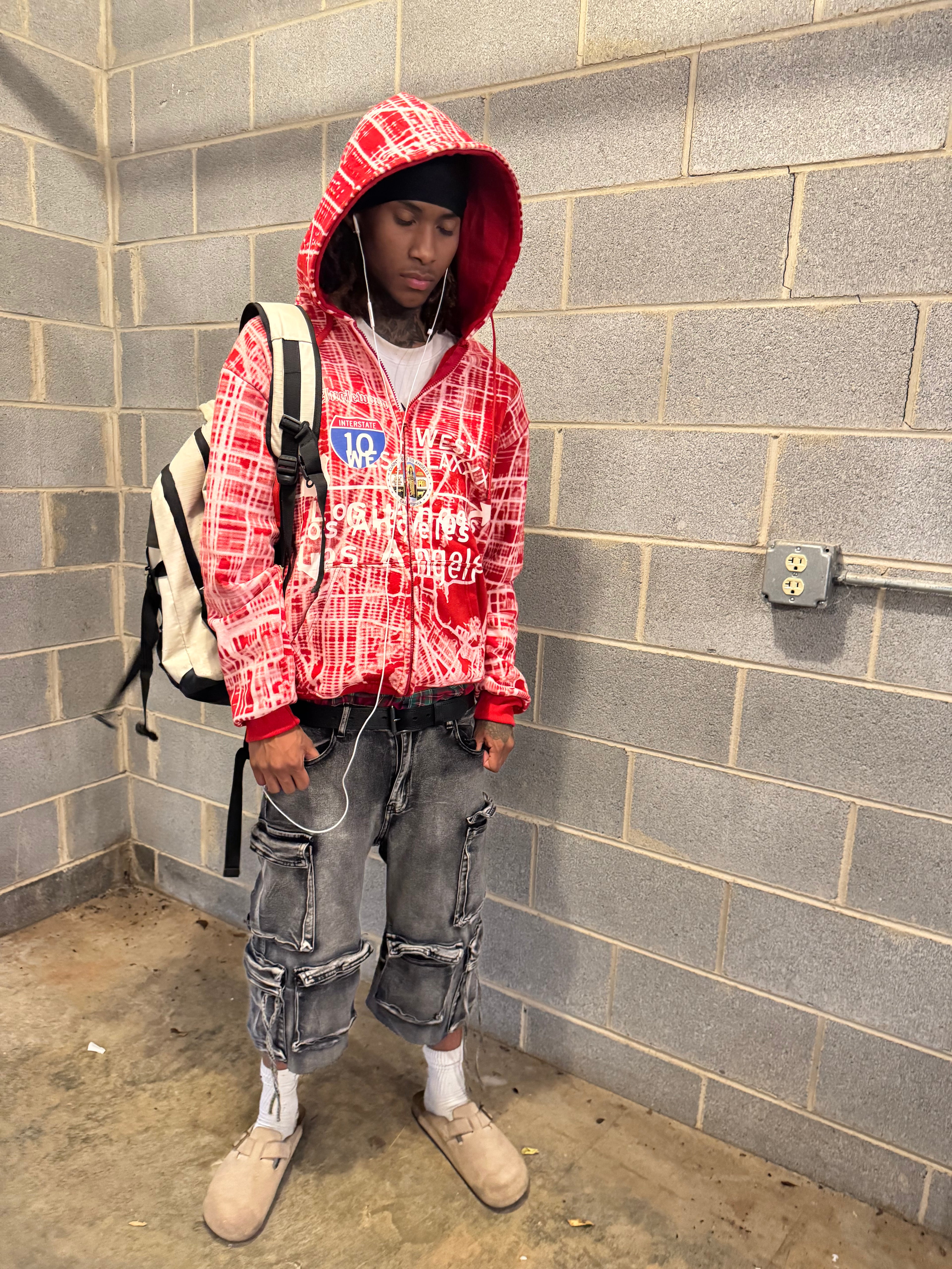 LA Cartography zip up